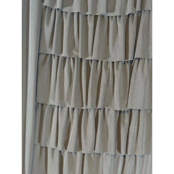 Rozae Nichols Navy Tiered Ruffle Skirt S Made USA Designer Contemporary Luxury - Picture 5 of 9